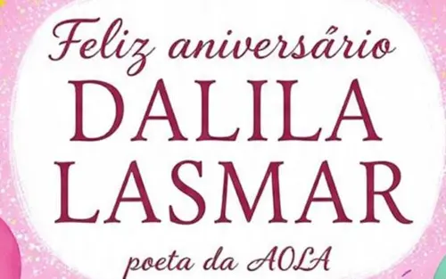 Parabéns Dalila Lasmar